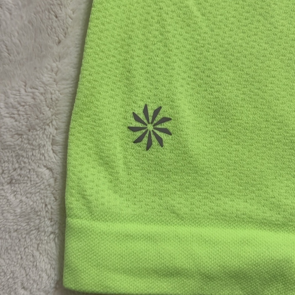 Athleta Green neon Women's crop Top - Picture 2 of 6